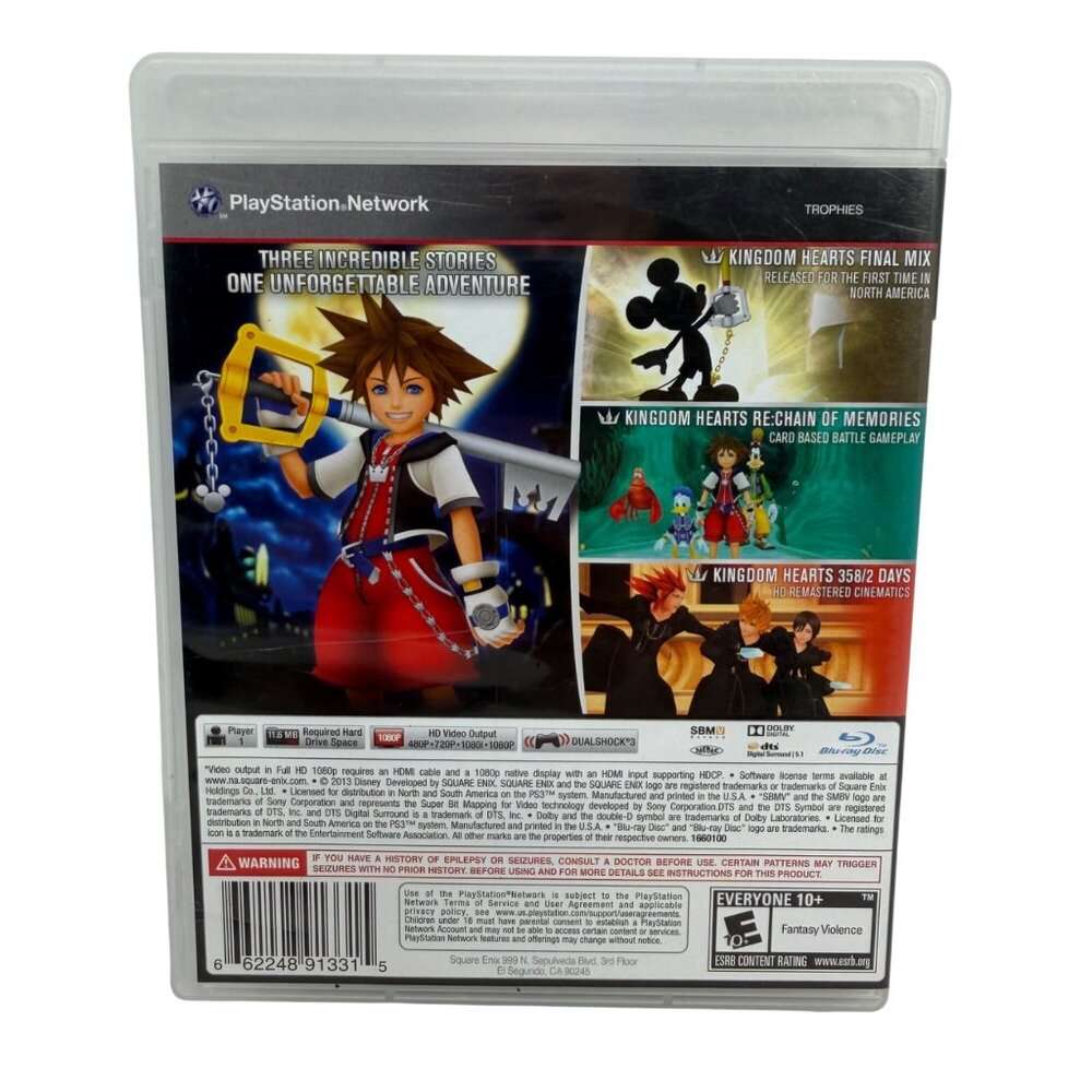 Playstation 3 PS3 - Kingdom Hearts 1.5 HD Remix - CIB - Tested/Works - Picture 2 of 4